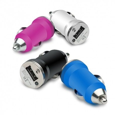 Mayoreo 10 Cargadores Usb Para Auto Colores Salida 5v 1a